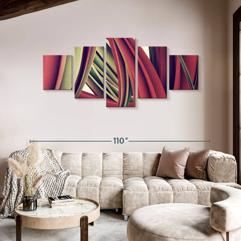 Wallie Twisted Shape, 42" H x 92" W