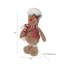Bonhomme en pain d'épice debout en peluche