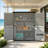 Outdoor Wooden Shed with Shelf-127424296