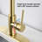 Stainless Steel Pull Down Kitchen Faucet With Sprayer Brushed Gold-117581139