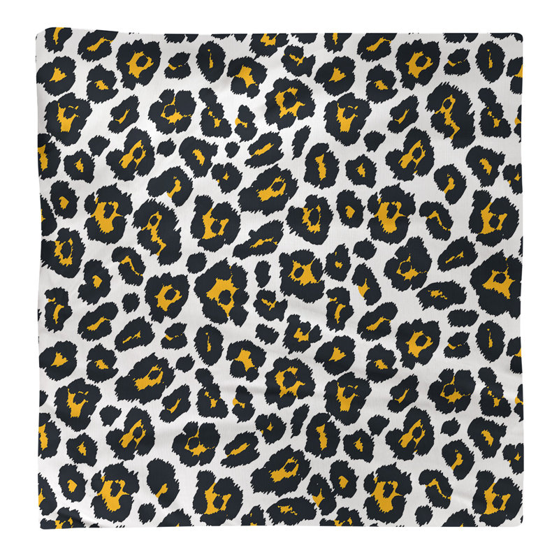 Serviette de table en coton Pittsburgh, Blanc / or, 10 po x 10 po