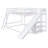 Rustic Bunk Bed With Slide And Guardrail-123857036