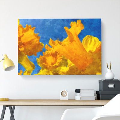 Yellow Daffodils - Wrapped Canvas Print