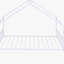Lit double pleine grandeur en métal, blanc-615362860-615362861