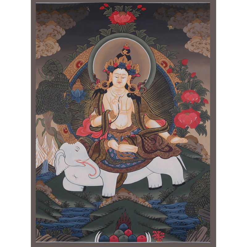 Samantabhadra - Tibetan Buddhist (Brocadeless Thangka)