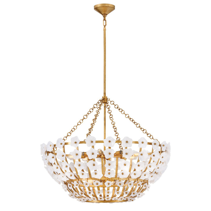 Azalea 12 - Light Steel Chandelier