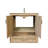 Livorno 30 " W Freestanding Standard Free Standing Single Double Single Vanity Bathroom Vanity With Ceramic Top