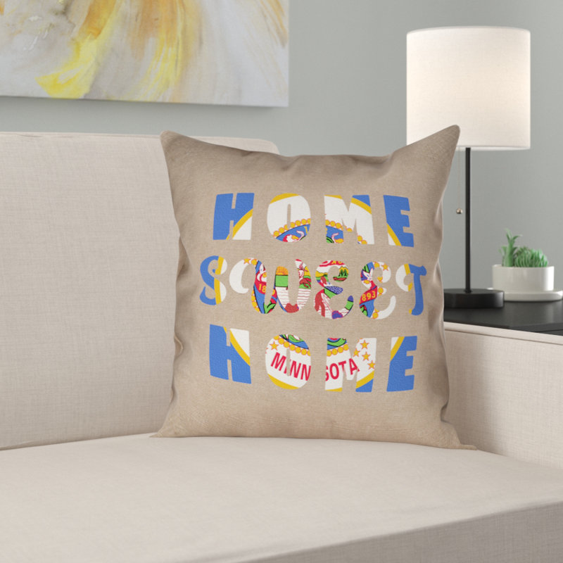 Oreiller Katelyn Smith, 26 po x 26 po, Croisé en polyester - utilisation intérieure seu, Coussin décoratif