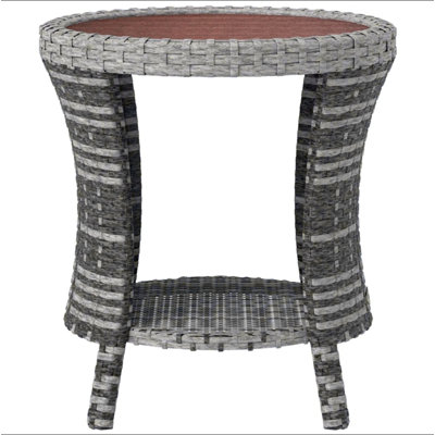 Table d'appoint, table basse d'extérieur en osier