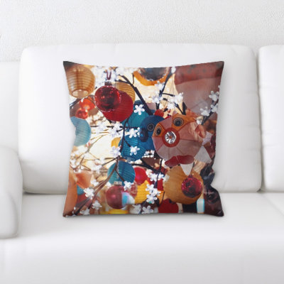 Microsuede Reversible Throw Pillow