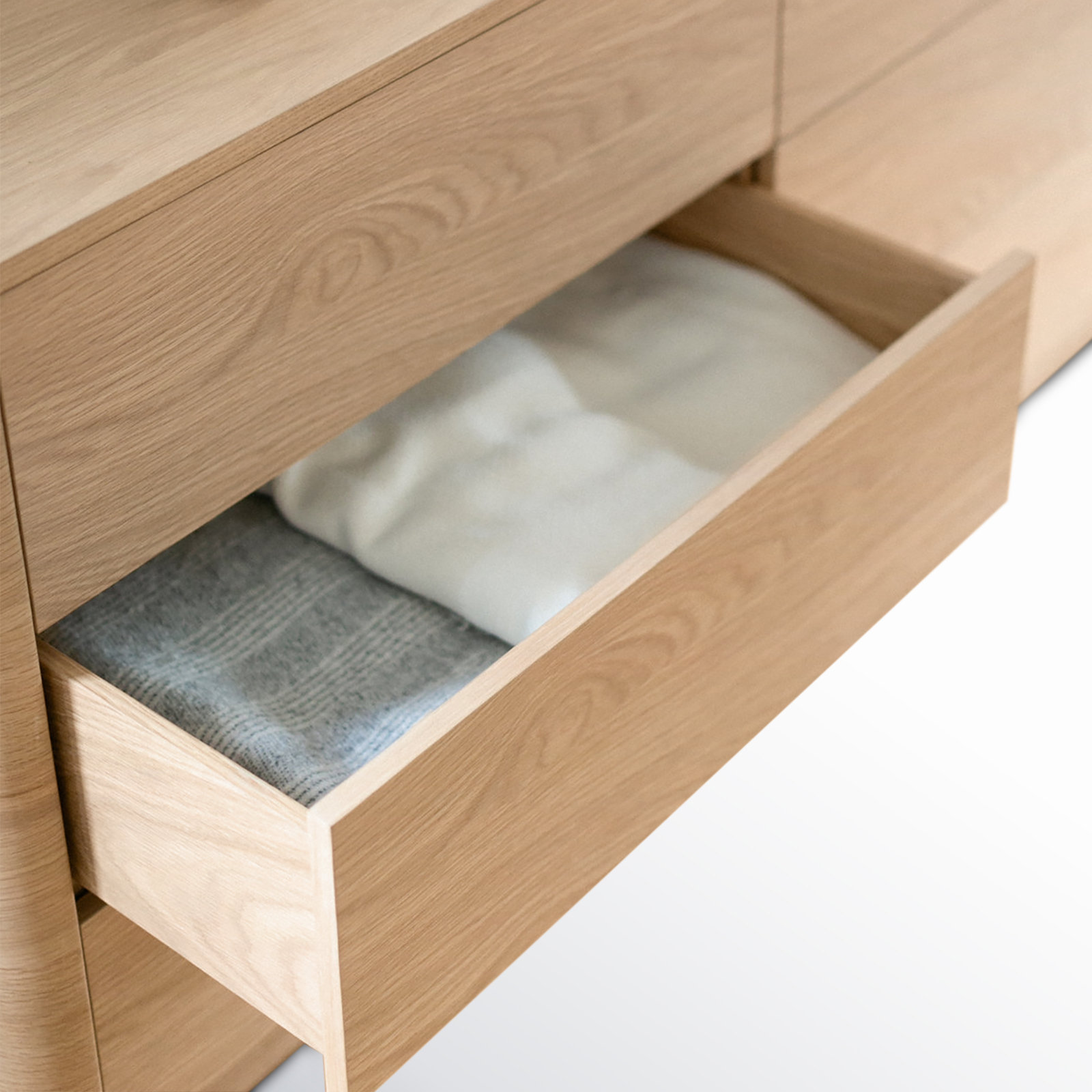 Mille 60" Walnut Double Dresser, Oak