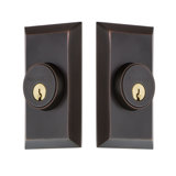 Nostalgic Warehouse Studio Plate Double Cylinder Deadbolt