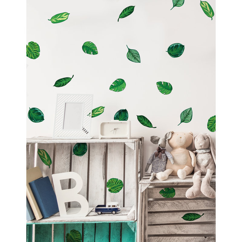 Décalcomanie murale feuilles de plantes tropicales
