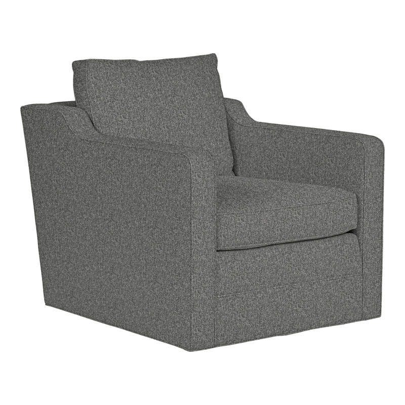 Fauteuil pivotant 31,5 po Stanton American Bungalow, 100% polyester Ian Pewter