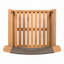 Fauteuil club d'extérieur en bois d'acacia-110385957
