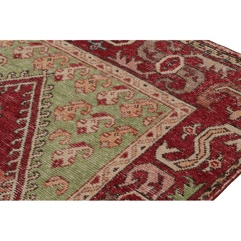 Distressed Homage Hand Knotted Wool Animal Print Area Rug, Rectangle 10' x 14'