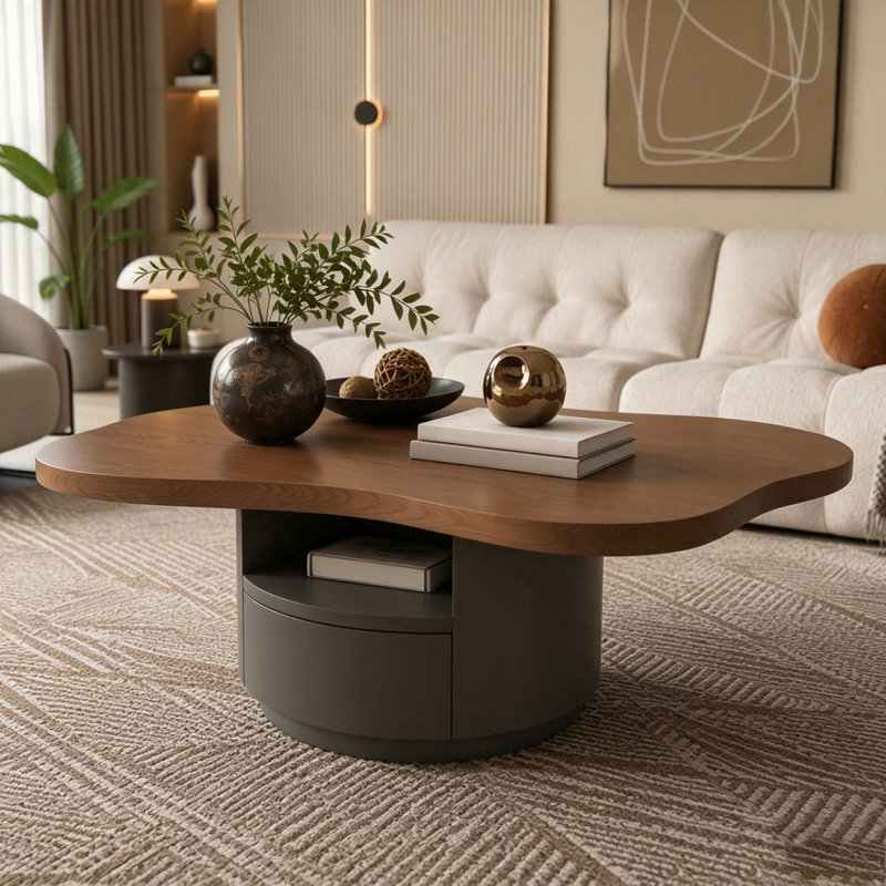 Table basse 47,24 po Mid-Century Cloud
