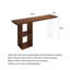 Console en bois transparente avec pieds en acrylique transparent pour le salon-132919159
