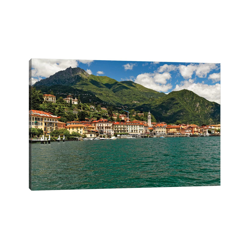 Lakeside View Of Bellagio On Lake Como by George Oze - Wrapped Canvas Print, 101.6 cm H x 66.04 cm W x 1.91 cm D