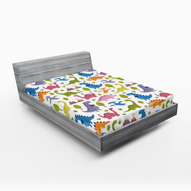 Multicolore Ambesonne Dino