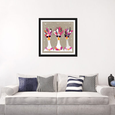 « fantaisiste short oiseau iii », impression sur toile