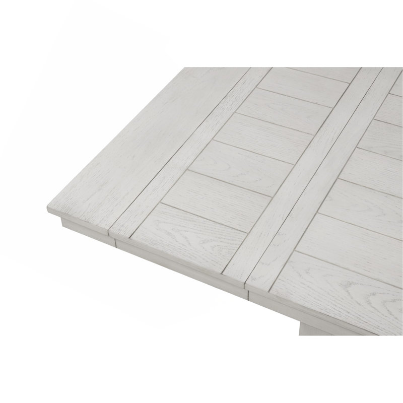 Table de salle à manger rustique en chêne blanc