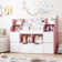 Kirklyn 48'' W 6 Cube Bookcase With 2 Removable Drawers, Wood Storage Standard Bookshelves