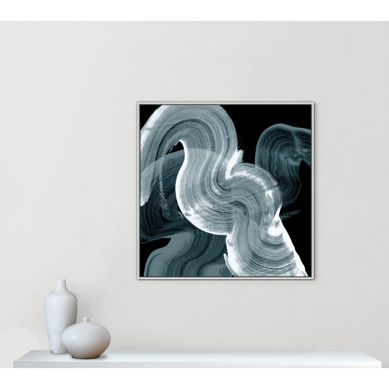 «Swirl II Print» par Casa Fine Arts, Blanc, H 41,5 po x l 41,5 po