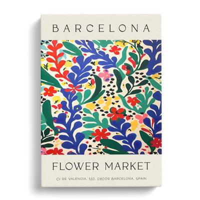 XMKTMKT-246 Flower Market Exhibition Barcelona No.4 - Wrapped Canvas Print