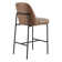 Angelick Upholstered Counter Stool with Metal Frame