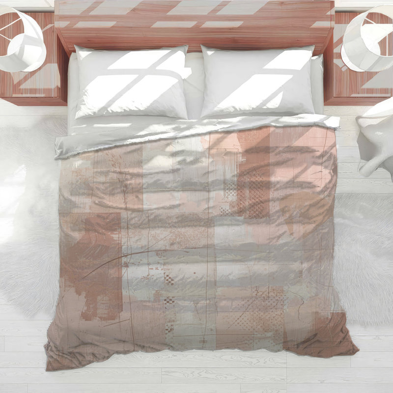 Patchwork Abstract Art Comforter, Twin Extra Long