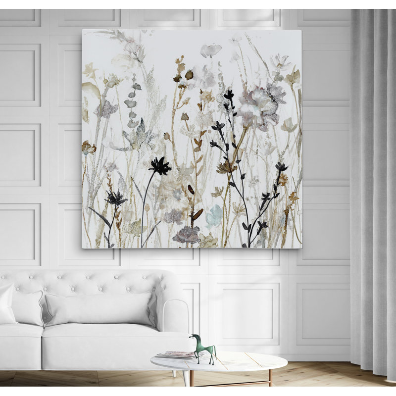 " Wildflower Mist II ", Wrapped Canvas, 24" H x 24" W x 1.5" D