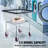 Galvanized Steel Laundry Cart with Wheels