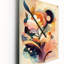 Horloge murale «Blossoming Autumn Flowers Watercolor II - Abstract Botanicals»-99634029