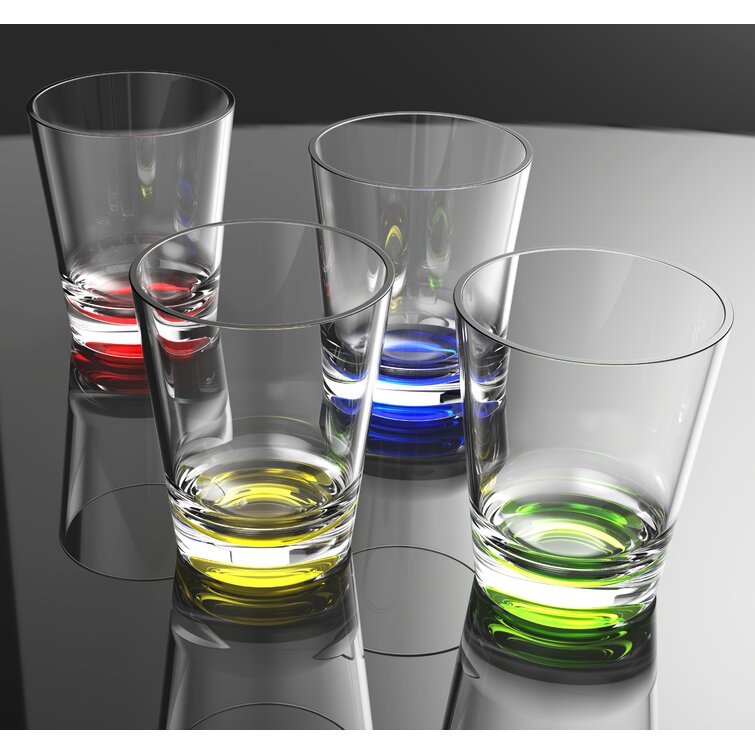 Gibson Karissa 8 Piece Glass Tumbler Set in Assorted Colors