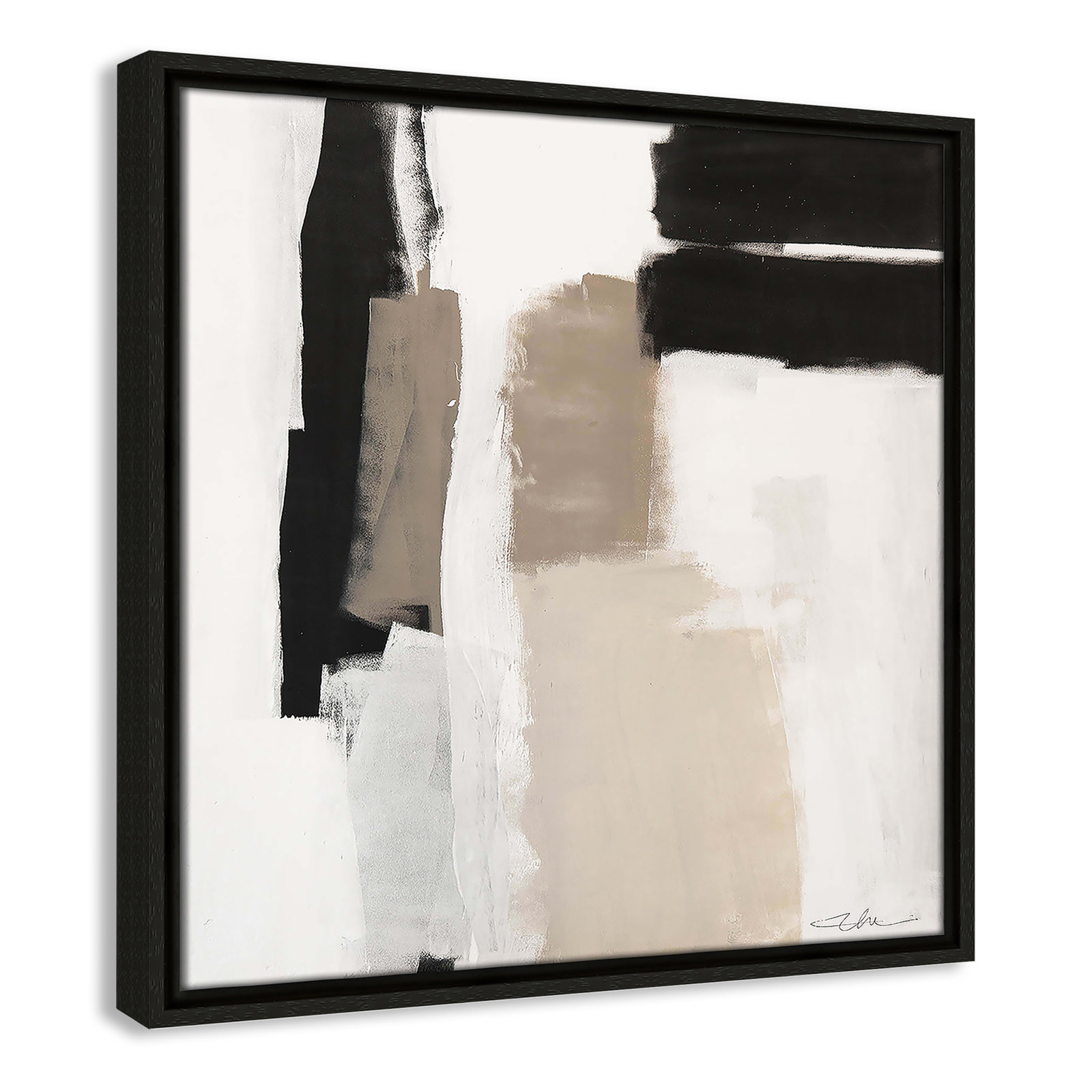 Earth Scapes II Print, 17.5" H x 17.5" W x 2" D, Espresso Floater Framed