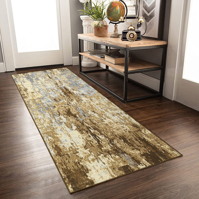 Tapis Mariuxi avec envers antidérapant, Tapis de couloir 2 pi x 6 pi