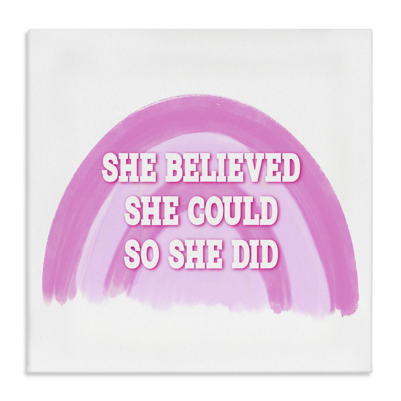 Art mural sur toile «Believed She pourrait» par Amber Clarkson, H 30 po x l 30 po
