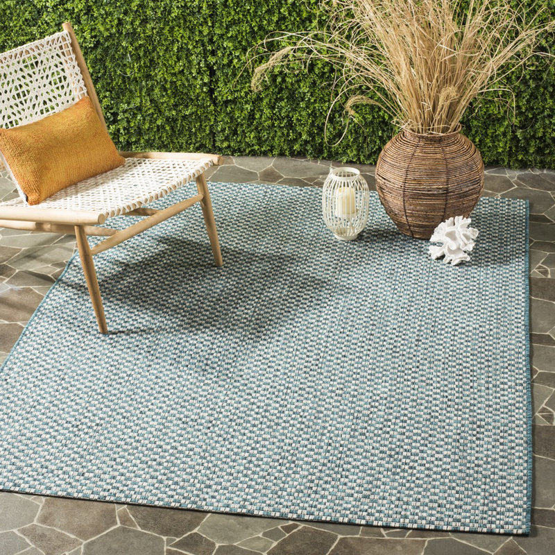 Tapis d'intérieur / extérieur à motif géométrique Dirks Performance, Rectangle 6 pi 7 po x 9 pi 6 po