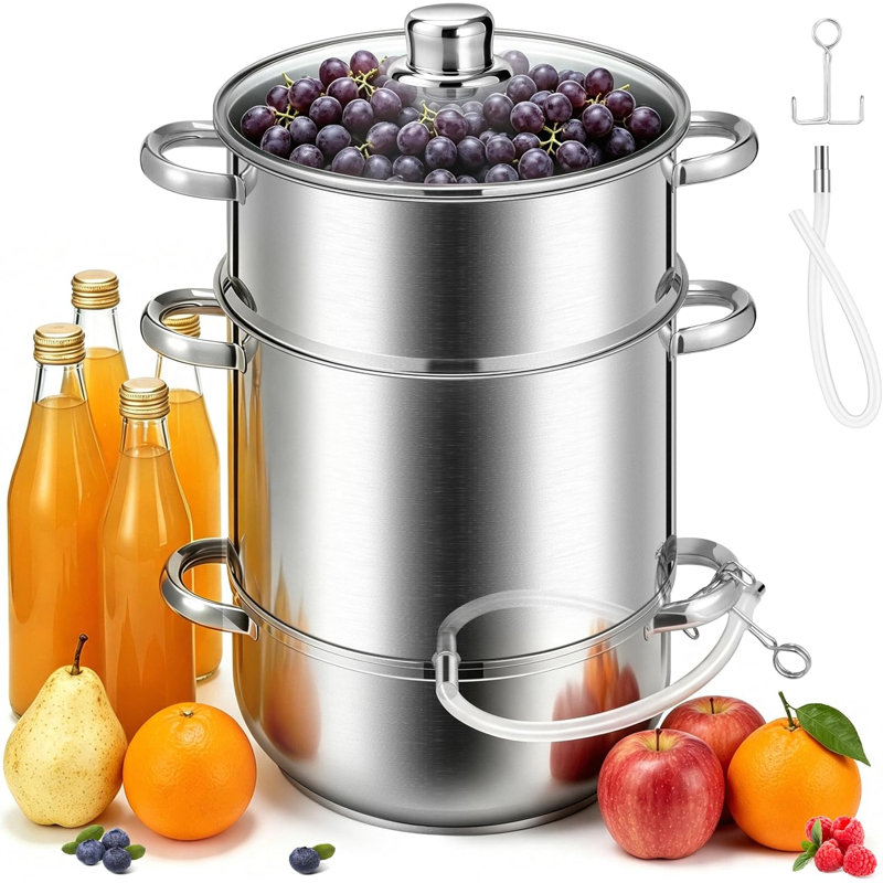 11 pte Pot à jus en acier inoxydable 
