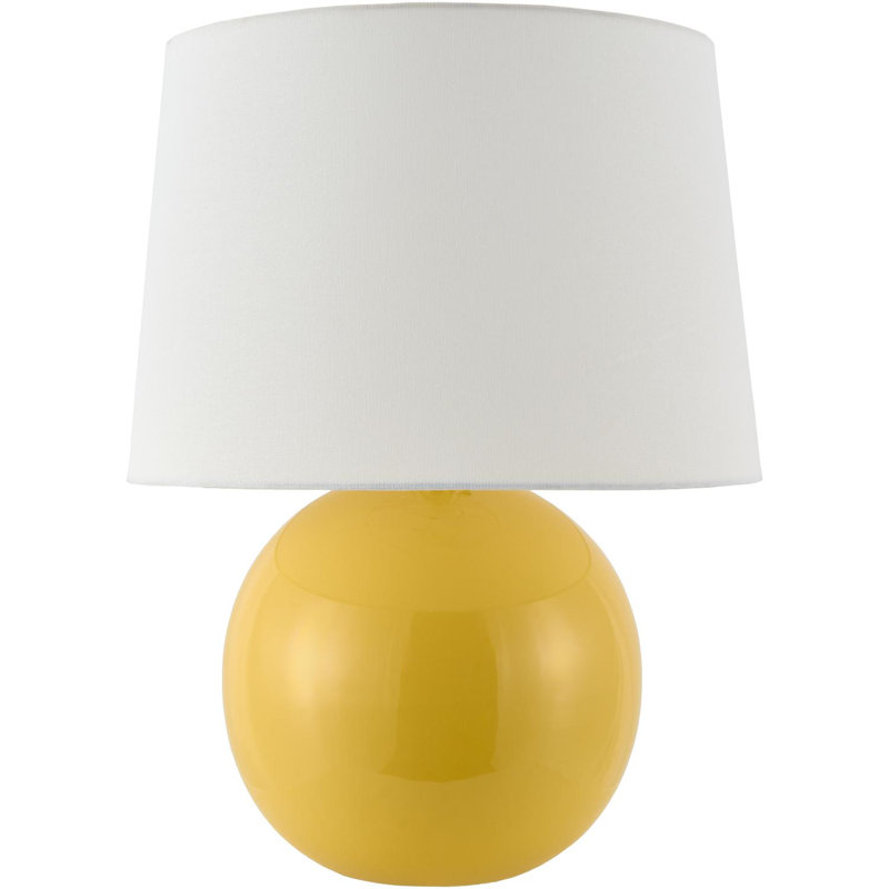 Lampe de table sphérique Havrilka, Jaune