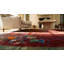 Antique Art Deco Medium Wool Red Rug