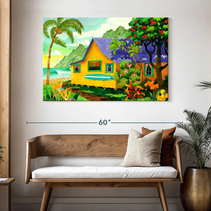 Cabane au paradis, H 32 po x l 48 po