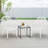 Astoria Grand 4 Pcs Patio Cast Aluminum Dining Chairs Armrests Outdoor Stackable White
