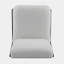 Chaise d'appoint Scott Living Moda blanche avec structure en bois massif noir, ensemble de 2