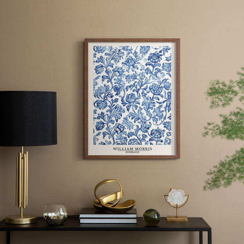 Imprimé encadré - Bois massif, Noyer, 21" H x 17" W