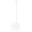 Luminaire sphère suspendu 1 lumières simple Okeefe-387034774