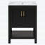 Meuble-lavabo moderne avec design élégant en sergé, pour un rangement efficace-126671629