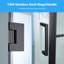 Porte de douche pivotante en verre trempé transparent l 34 po x H 72 po