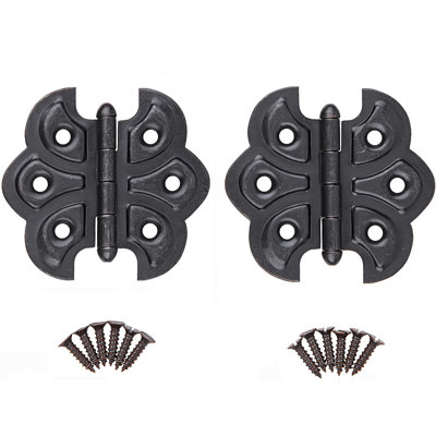 2 1/4" Wide X 2" Butterfly Cabinet Hinges | Pack Of 2